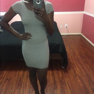FOREVER 21  Striped Bodycon Dress Size S